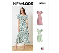 New Look NL6693 Patron de Couture, Papier, Blanc, 32-44