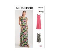 NEW LOOK Paper Pattern UN6775A Robe en tricot pour femme en deux longueurs A (XXS-XS-S-M-L-XL-XXL)