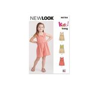 New Look Patron 6784 – Robes et barboteuse pour enfants Taille 3-8 ans G