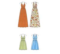 New Look Patron 6491 Robes pour Femme en Deux Longueurs avec Corsage Variantes, Papier, Blanc, 22,04 x 15,04 x 1,04 cm