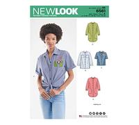 New Look Patron 6561 Chemisier pour Dames, Papier, 36-48
