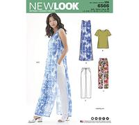 New Look Patron 6566 Ensemble dame, Papier, de 36 à 46