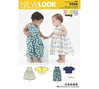 New Look Patron 6568 Ensemble bébé, Papier, de 1 à 18 mois
