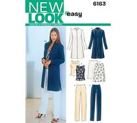 New Look Patron de couture facile 6163 pour veste, haut, jupe et pantalon pour femme