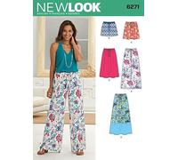 New Look Patron de couture facile 6271 pour jupes, shorts et pantalons avec cordon de serrage