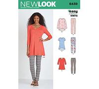 New Look Patron de Couture pour Femme en Tricot Tuniques avec Motif, Papier
