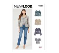 NEW LOOK Patron de couture UN6789A Vestes pour femme A (36-38-40-42-44-46)