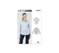 NEW LOOK Patron de couture UN6790A Chemisier à manches longues pour femme Tailles 34-36-38-40-42-44-46