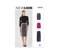 NEW LOOK Patron de couture UN6792A Jupes pour femme A (36-36-38-40-42-44)