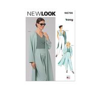 New Look Patron de couture UN6796A Manteau, haut et pantalon pour femme 36-38-40-42-44-46