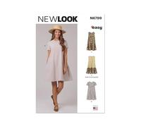 New Look Patron de couture UN6799A Robe à manches et longueurs pour femme Tailles XS-S-M-L-XL-XXL