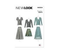 New Look Patron de couture UN6804A Hauts et jupes en tricot pour femme Tailles S-M-L-XL