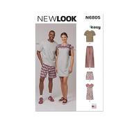 New Look Patron de couture UN6805A Vêtements de nuit unisexe XS-S-M-L-XL