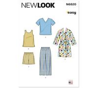 New Look Patron de couture UN6820A pour vêtements d'intérieur pour enfant Taille 3-4-5-6-7-8 ans