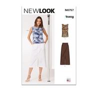 New Look - Pattern de couture pour haut et jupe - Taille unique - Multicolore