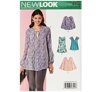 New Look Patterns Tunique et Top avec décolleté Variations Taille : A (8-10-12-14-16-18-20), 6414