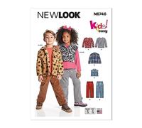 New Look UN6746A Enfants Tricot Haut, Veste, Gilet et Pantalon Cargo A (3-4-5-6-7-8)