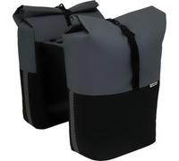 SACOCHE VELO PORTE BAGAGE A PONT NEWLOOXS NYBORG DOUBLE GRIS FONCE/NOIR MIK -