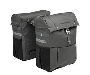 New Looxs Vigo Double MIK Sacoche de vélo Unisexe Gris 37 l