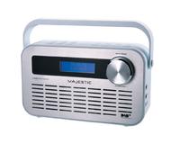New Majestic DAB-843W Radio portable numérique argenté