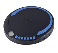 New Majestic DM 1550 MP3 Lecteur CD/MP3 Portable avec Fonction Anti-Choc, Prise Casque, écouteurs Inclus, Noir Bleu