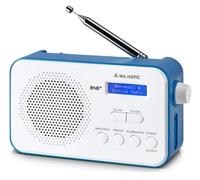 New Majestic RT 195 DAB Portable Digital Bleu, Blanc