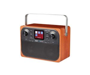 New Majestic RT-197 DAB Horloge Numérique Noir, Bois