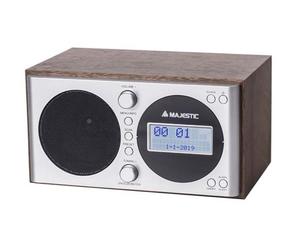 New Majestic WR-162 DAB Numérique Argent, Bois