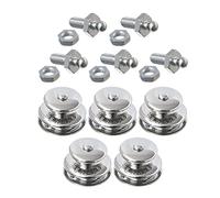 New Marine TENAX Lot de 5 pièces supérieures Grand + vis filetées M5 x 10 mm