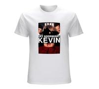 New Men's Black Vintage Retro Home Alone Movie Say Goodnight Kevin T-Shirt Tee White XL