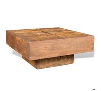 NEW®Meuble de Salon - BESTMEUBLE - Table basse,Bout de Canapé carrée Marron - bois massif de manguier FR5085232