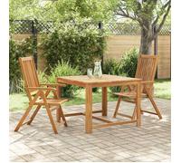 NEW®Meuble de Siège - BESTMEUBLE - Chaises pliables de jardin - lot de 2 - Bois solide d'acacia Marron - 57x69x111cm FR7623002