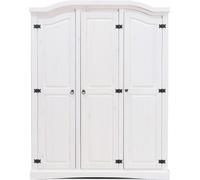 New Mexico Armoire 3 pièces, largeur 152 cm, hauteur 193 cm, blanc/cire.