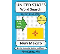 New Mexico Word Search Puzzle Book: Fascinating and Historic Cities and Towns of the Land of Enchantment State 6 x 9 inches of Easy to Read Print