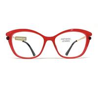 new modèle Dernière mode Lunettes de Lecture pour femmes Lunettes de Vue Presbyte +1.0 à +3.5 Grand Designer Style "Perl" (Rouge, +1.00)