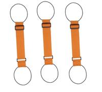 New Multi Use Strong Adjustable Luggage Connector Straps, Heavy Duty Luggage Straps, Flexible and Adjustable, Luggage Essentials, Strap Elastic Rope,Adjustable Buckle (Orange 3PC)