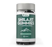 New Nature Gummies Shilajit avec Ashwagandha - Vegan, Cassis, 60 Gommes