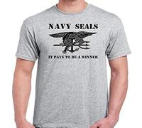 New Navy Seals T Shirt Sprcial Forces Army Short Sleeve Graphic Tees Men Size 3XL