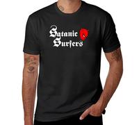 New New 03 Logo Satanic Surfers Genre Punk Rock T-Shirt Plus Size Tops Oversized t Shirt Aesthetic Clothing Mens Tall t Shirts Black XXL