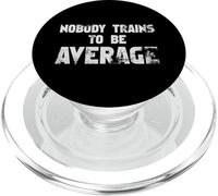 New Nobody Trains to be Average, Sport, Fitness, entraînement PopSockets PopGrip pour MagSafe