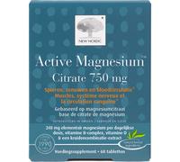 New Nordic Active Magnésium Citrate 750mg 60 Comprimés
