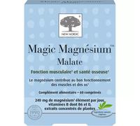 New Nordic Magic Magnésium Malate Fonction Musculaire 60 Comprimés