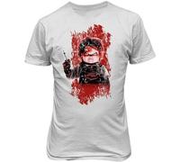 New Novelty Graphic Tee Horror Movie Cult Mens T-Shirt Manches Courtes(Small)