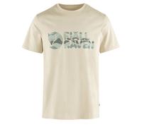 Fjällräven Multicolor Logo Short Sleeve T-shirt Beige L Homme