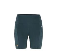 NEW - Official Fjallraven Womens Abisko 6 Inch Shorts Tights Mountain Blue