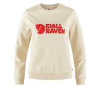 NEW - Official Fjallraven Womens Logo Sweater Chalk White / Flame Orange