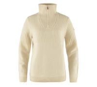 NEW - Official Fjallraven Womens Ovik Half Zip Knit Chalk White