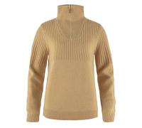 NEW - Official Fjallraven Womens Ovik Half Zip Knit Dune Beige