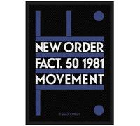 NEW ORDER Écusson # 1 FACT. 50 1981 MOVEMENT 10 x 7 cm