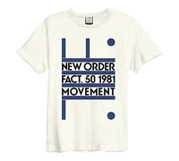 NEW ORDER - MOVEMENT T SHIRT VINTAGE WHITE SMALL